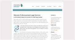 Desktop Screenshot of bereavementlegalservices.co.uk